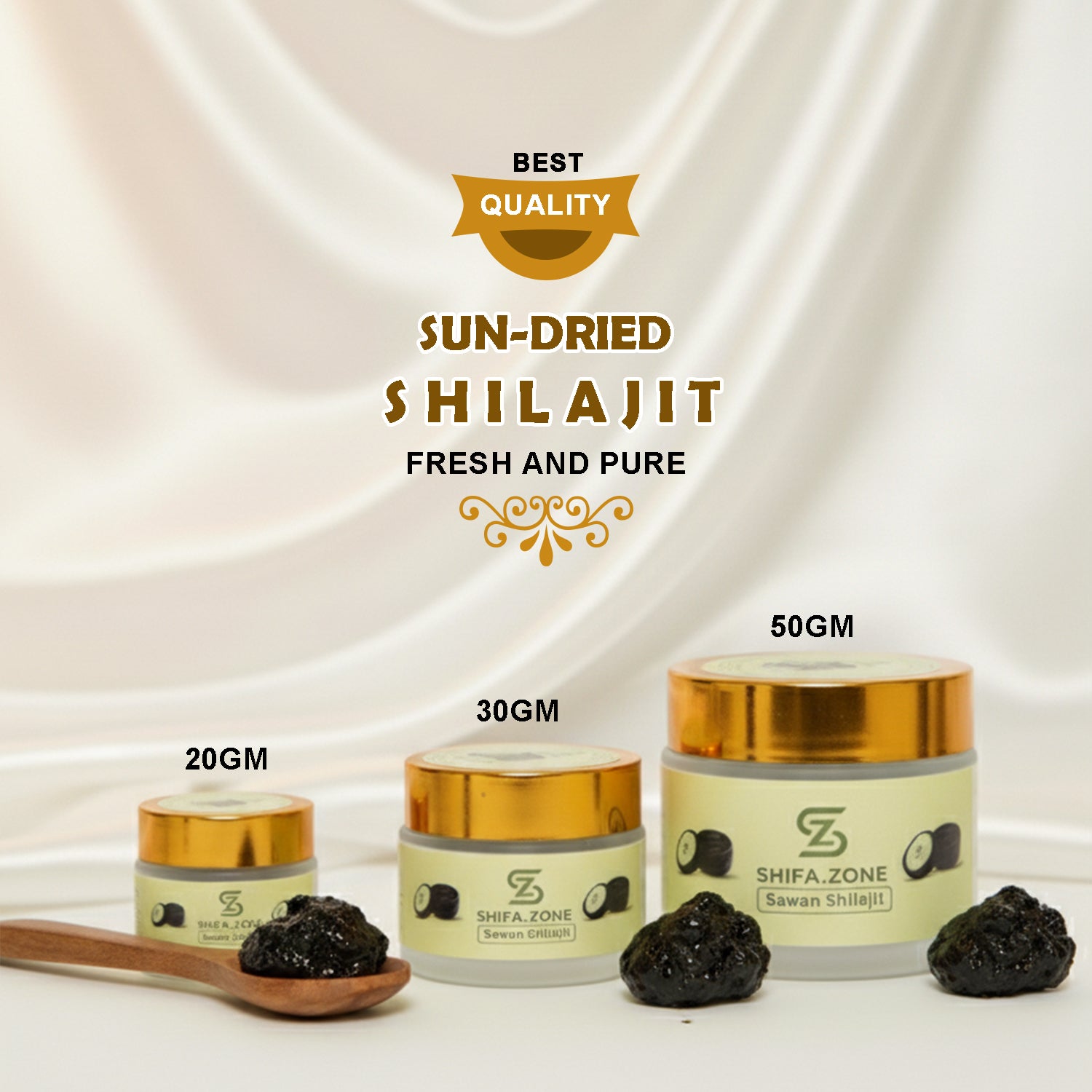 ⛰️ Shilajit – Aftabi Sun-Dried (Premium Export Quality)