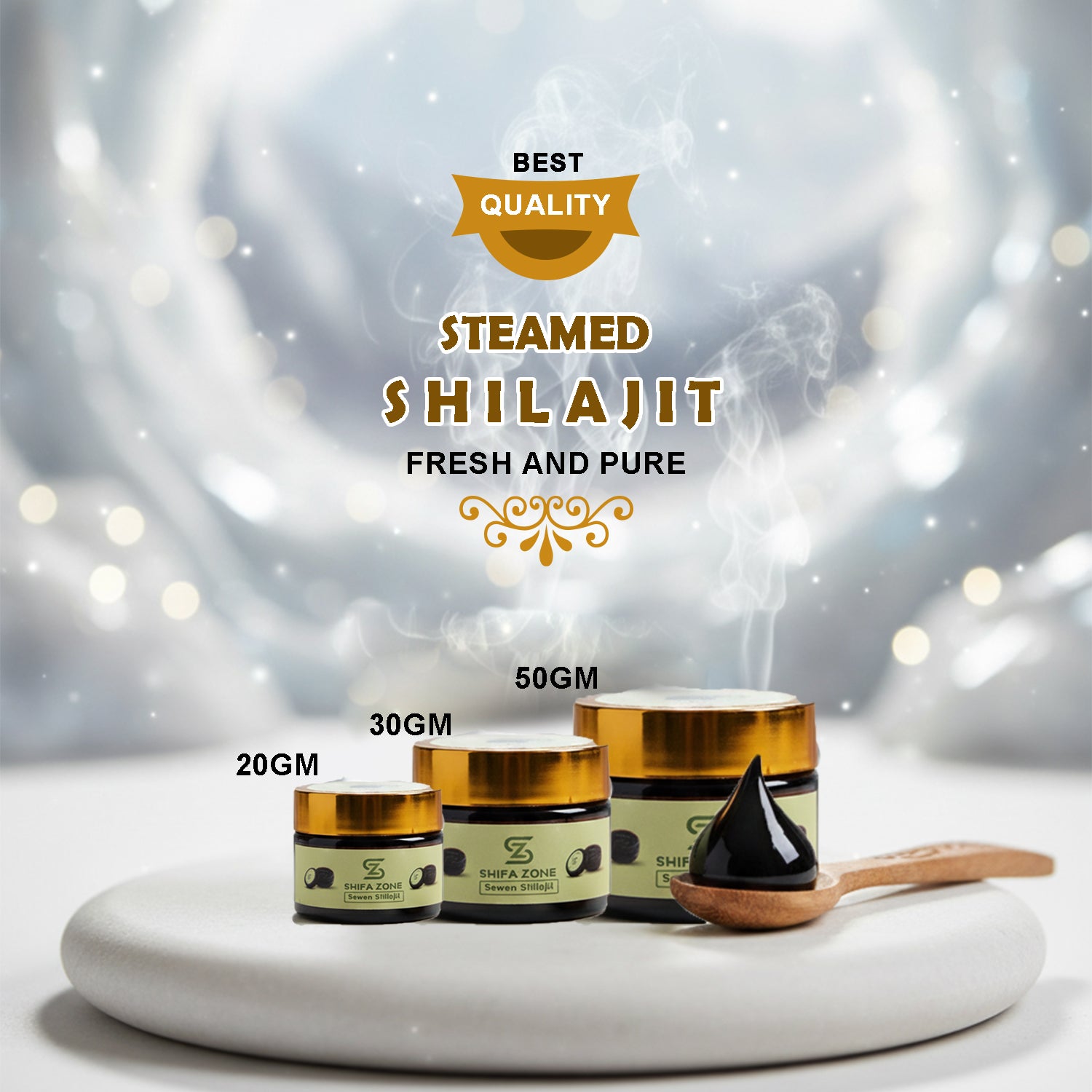 ⛰️ Shilajit – Atshi-Steamed (A+ Quality)