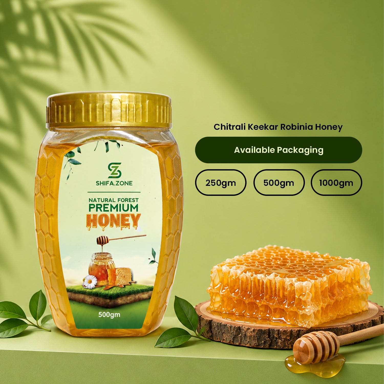 🍯 Chitrali Keekar Robinia Honey – Pure & Natural in Glass Jar