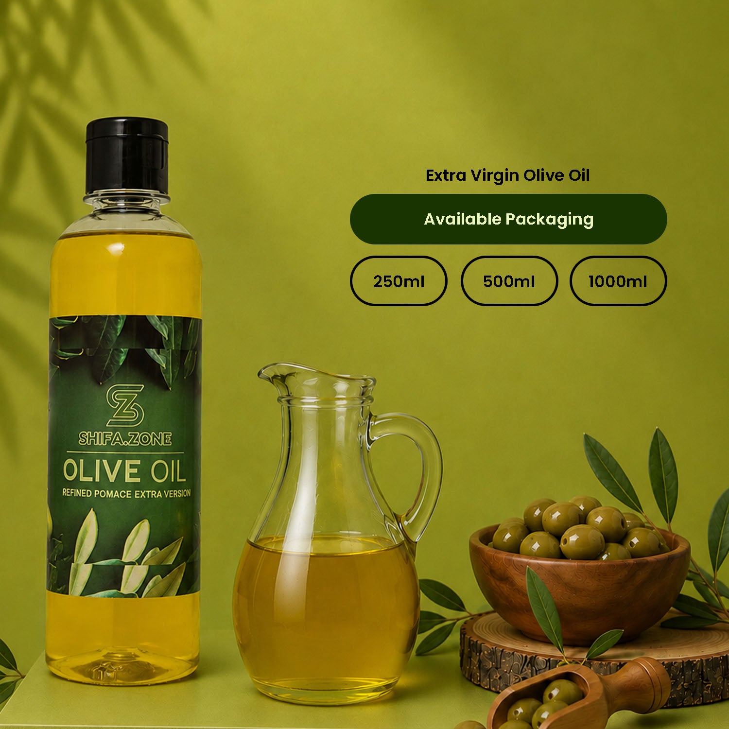 🧴 Premium Extra Virgin Olive Oil (Pure & Healthy)