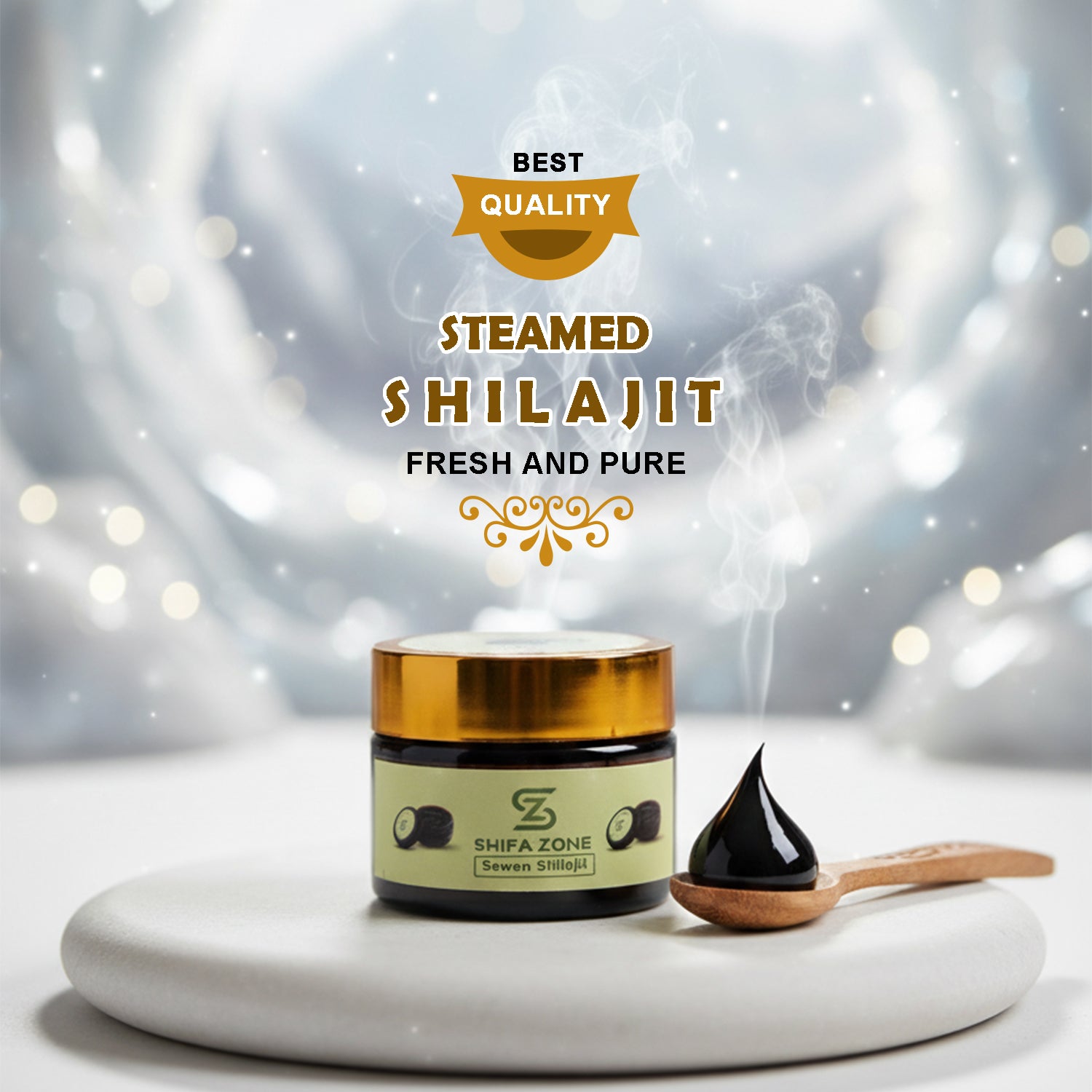 ⛰️ Shilajit – Atshi-Steamed (A+ Quality)