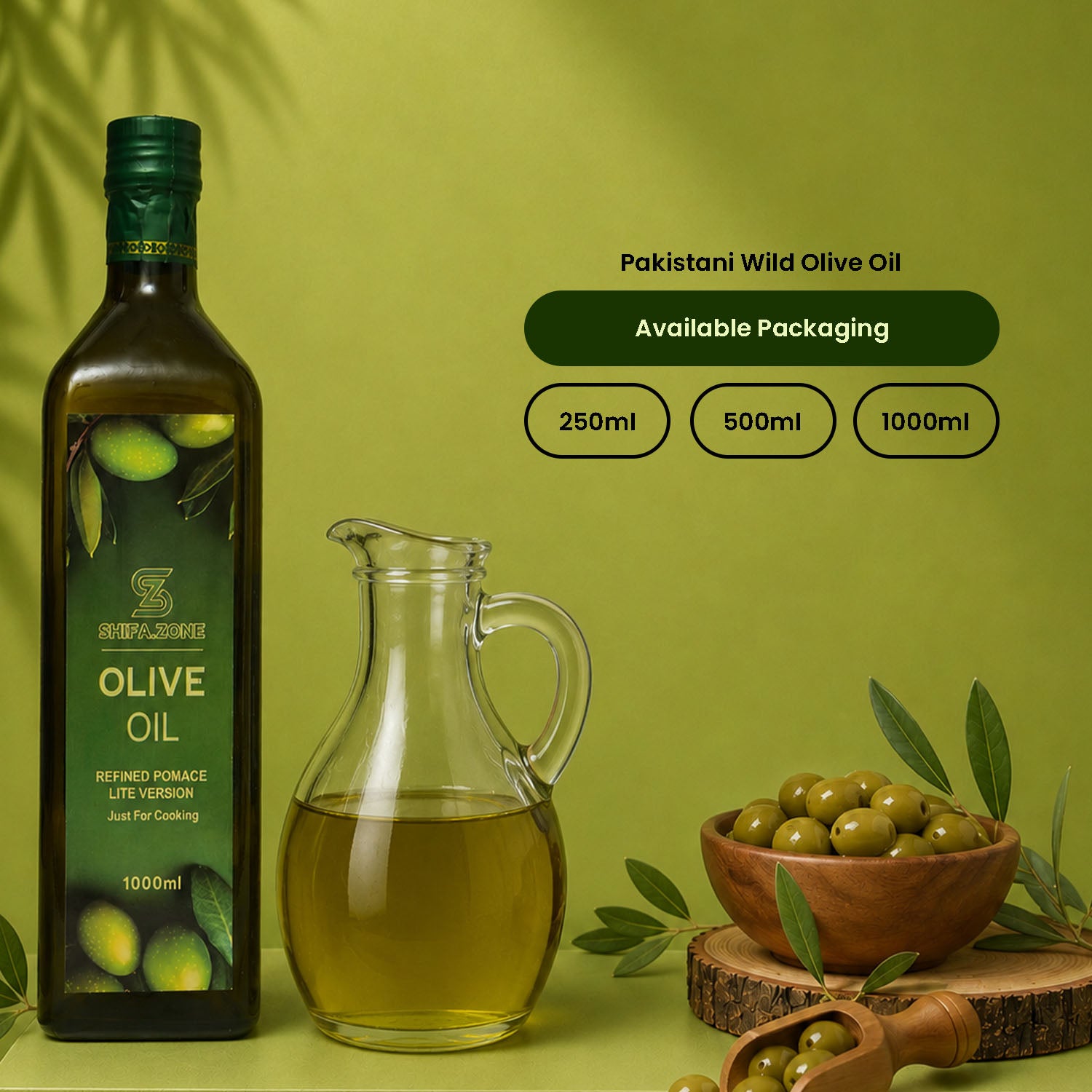 🧴 Olive Oil – Jangli Pakistani  (Premium Export Quality)
